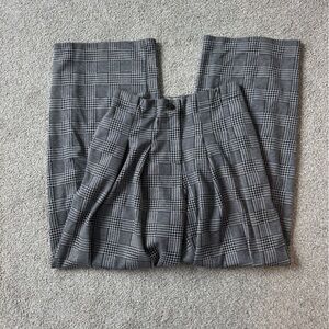 Maeve The Avery Plaid Wide-Leg Trousers by Anthropologie